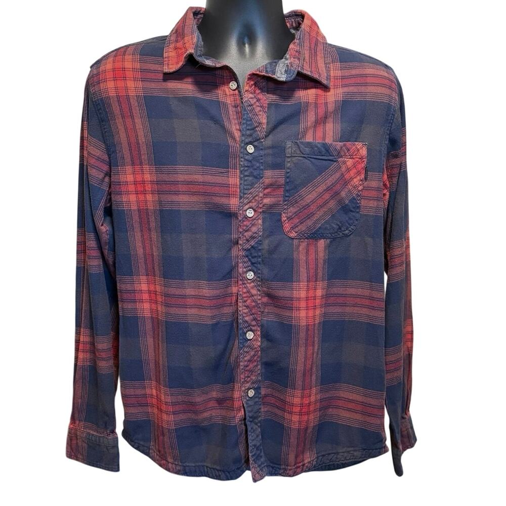 Tentree Men’s Size M Flannel Shirt Plaid Button Up Gorpcore Grunge